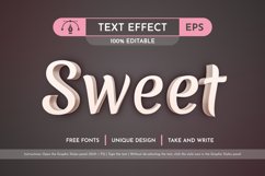 Cream Editable Text Effect, Graphic Style Product Image 3