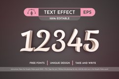 Cream Editable Text Effect, Graphic Style Product Image 4