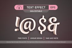Cream Editable Text Effect, Graphic Style Product Image 5