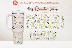 Daisy 40oz Quencher Tumbler, Flower, Lovely Floral, Spring Product Image 2