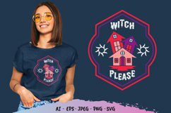 Witch Please Hand Lettering SVG Product Image 1
