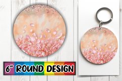 Radiant Blossom Paradise PNG Sublimation : Keychain, Coaster Product Image 1