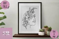 Line art woman SVG | vinyl cutting | Woman cut file Product Image 3
