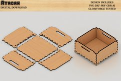 Multipurpose boxes / Glowforge Box files / Laser cut files Product Image 5