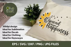 Spread seeds of happiness svg, inspirational quote svg Product Image 4
