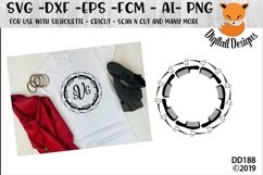 Hairdresser Monogram Frame SVG Product Image 1