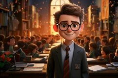 3D Character Child Boy Teacher with relevant environment Product Image 1