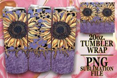 Vibrant Glitter &amp; Leopard Elegance Tumbler Art - 20oz Product Image 1