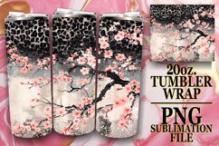 Sparkling Leopard Pattern Tumbler Graphic: Sublimation - 20o Product Image 1