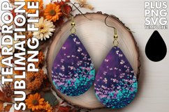 Sparkling Leopard Print Elegance: Teardrop Sub Charms Product Image 1