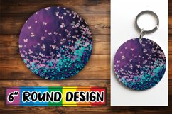 Glittering Petal Sparkle PNG Sublimation : Keychain, Coaster Product Image 1