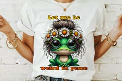 Funny frog PNG, funny quote PNG, Sublimation design. Product Image 2