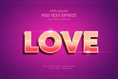 Shining Gradient Love Editable PSD Text Effect Product Image 1