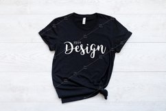Bella Canvas 3001 Black T-shirt Mockup Unisex Tee Mock up Product Image 1