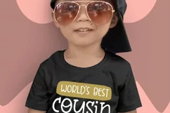 World's best cousin svg, cousin shirt svg Product Image 2