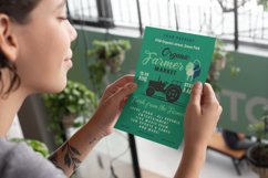 Organic Farmer Market Flyer Print Template Local DXF PSD Product Image 3