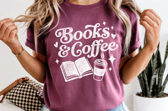 Books and Coffee PNG Book Lover Reading Product Image 3