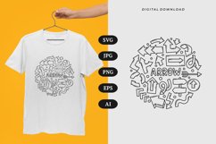 Arrow Doodle T-shirt | SVG Product Image 1