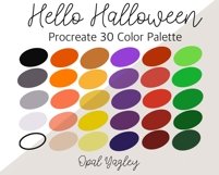 Fall Halloween Bundle / Procreate Color Palette / Swatches Product Image 5