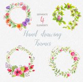 Wedding clipart, rustic clipart, shabby chic wedding, frame Product Image 3