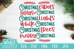 Christmas Word Art SVG | Farmhouse Christmas Sign SVG Product Image 5