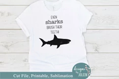 Kids bathroom shark design! - SVG, Sublimation, Printable Product Image 3