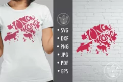 Hong Kong SVG cut file in the shape of the country Product Image 1