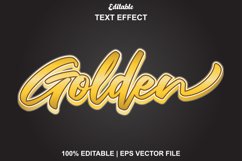 golden text effect with luxury style for brand. Product Image 1