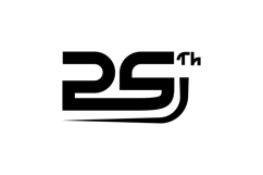 25th anniversary logo template number creative graphic Product Image 1