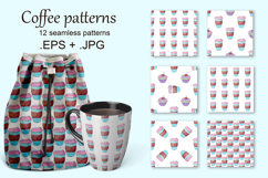 Coffee, milkshakes seamless pattern. Cute pattern Product Image 1