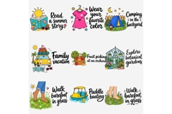Summer Stickers Icons Clipart PNG, 32 Summer Activity Product Image 2