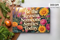 Inspirational Quotes Cutting Board PNG Design, Motivational Product Image 1