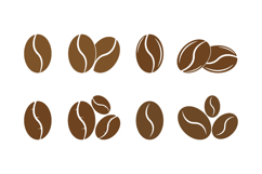 Professional Coffee Bean Vector Icon and Element Collection Product Image 1