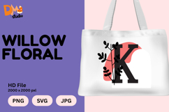 Willow Floral Monogram Product Image 1