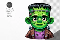 Halloween clipart, Frankenstein clipart, Kids Halloween Product Image 1