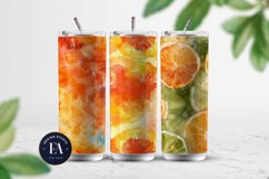 Citrus tie dye Digital paper, fruit tie dye pattern Product Image 2