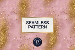 Pink Gold Shimmer Digital Paper, Glitter Texture Product Image 2