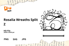 Rosalia Wreaths Split Monogram Product Image 1