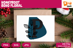 Honeyroot Boho Floral Monogram Product Image 1