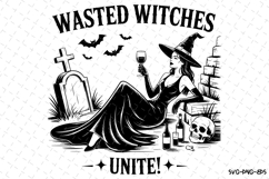 Wasted Witches Unite Svg | Halloween Svg | Svg Cut Files Product Image 1