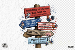 Patriotic Animals Signspots PNG Clipart Product Image 1
