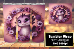 Stylish Tumbler Design for Sublimation , Dragon Product Image 1