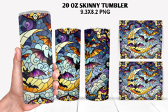 Halloween Skinny Tumbler 20oz Wrap Design, Halloween Tumbler Product Image 1