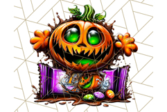 Haunted Treats Clipart PNG, Halloween Candy Art Product Image 2