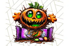 Haunted Treats Clipart PNG, Halloween Candy Art Product Image 2