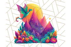 Cute Fantasy Dragon Clipart PNG, Bold Baby Dragon Clip Art Product Image 2