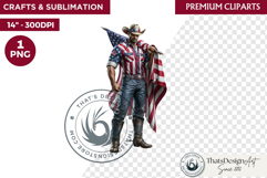 4th of July Character PNG, Patriotic Americana Portraits Product Image 1