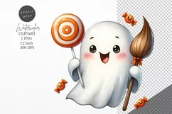 Halloween clipart, Ghost clipart, Autumn clipart Product Image 1