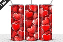 Valentines Love Skinny Tumbler PNG Wrap| Valentines Tumbler Product Image 3