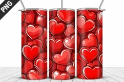 Valentines Love Skinny Tumbler PNG Wrap| Valentines Tumbler Product Image 3